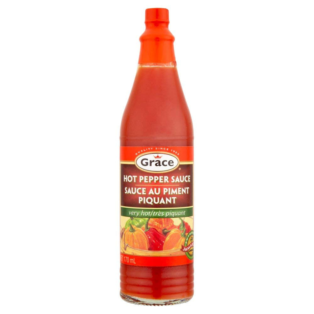 Grace Hot Pepper Sauce 170ml/5.9 oz., {Imported from Canada}